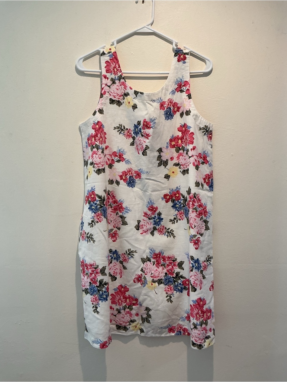 Laura Ashley NWT Floral Linen-Blend Shift Dress - Medium